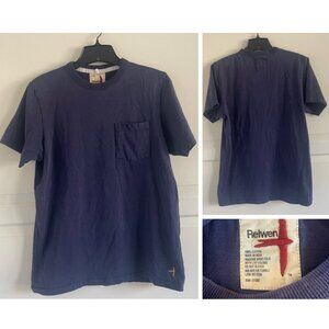 Relwen huckberry Blue Short Sleeve Crewneck Pocket T-Shirt 20614